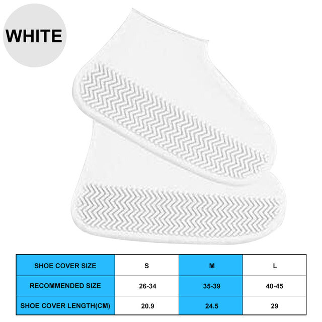 Waterproof Rubber Shoe Boot Cover Silicon Stay Dry Clean Many Colors NEW