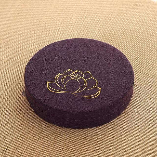 Yoga Meditation Portable Cushion Mat 40X6CM High Quality Foam Removeable Washable Cover NEW