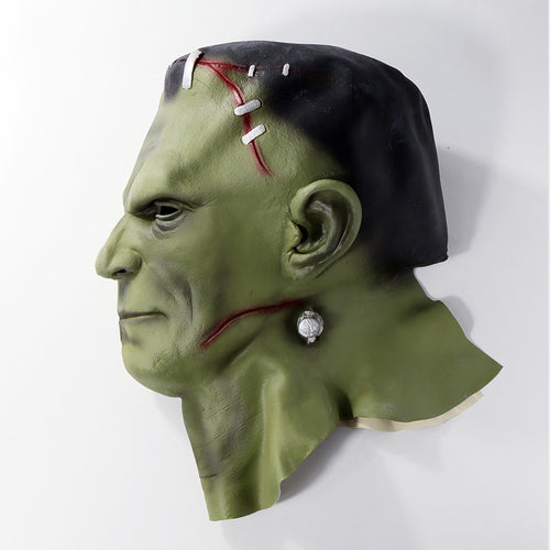 Frankenstein Latex Mask Full Cover + Neck, Halloween Costume Accessory Cosplay NEW