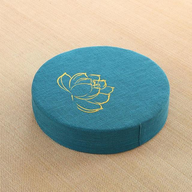 Yoga Meditation Portable Cushion Mat 40X6CM High Quality Foam Removeable Washable Cover NEW