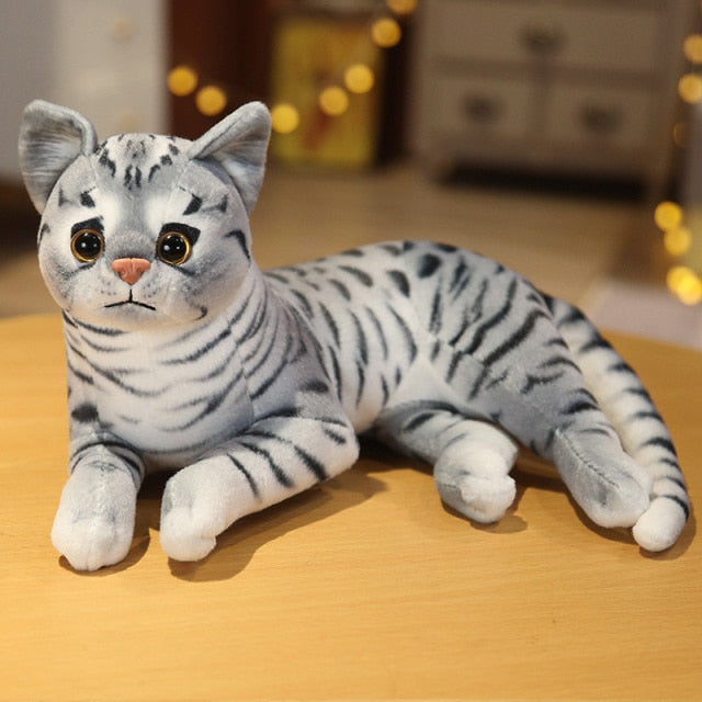 Realistic Cat Lovers Plush Stuffed Animals Toys Home Decoration Variety NEW