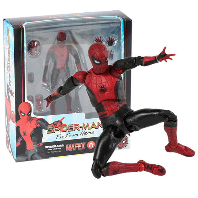 Marvel Avengers Action Figures 6": Spiderman, Thor, Ironman, Deadpool, Venom, Iron Spider by Mafex Poseable Articulating, NEW