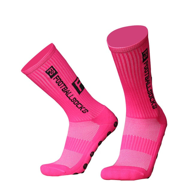 High Performance Sports Socks, Enhanced Grip Soles, Comfortable Breathable Polyester/Spandex, NEW