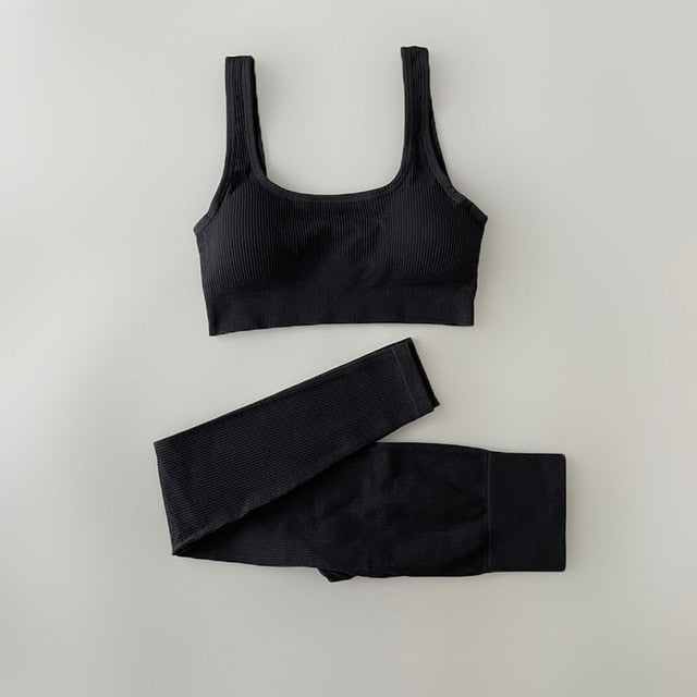 Yoga Clothing Set Pants Top Tank 2pcs Comfortable, Flexibility, and Style Many Colors NEW