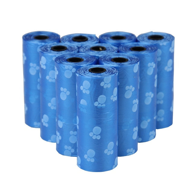 5 Rolls of Disposable Pet Dog Poop Bags (75 Bags total) + Dispenser NEW