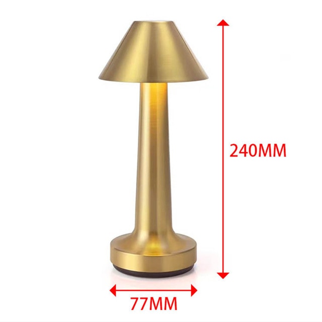 Retro Bar LED Touch Table Lamp Cordless Warm White Light AMB