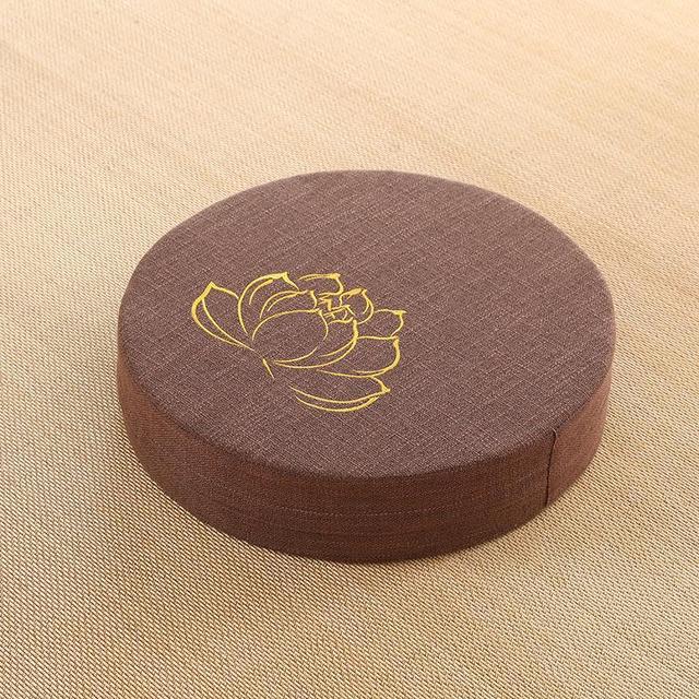 Yoga Meditation Portable Cushion Mat 40X6CM High Quality Foam Removeable Washable Cover NEW