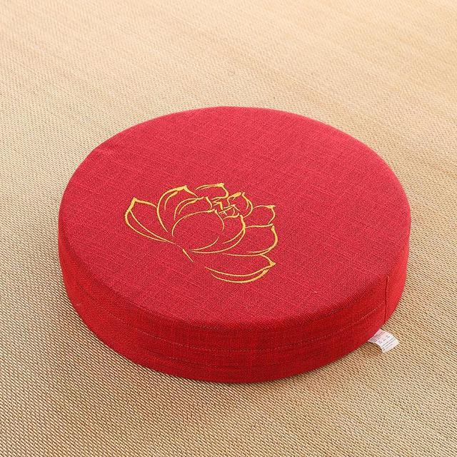 Yoga Meditation Portable Cushion Mat 40X6CM High Quality Foam Removeable Washable Cover NEW