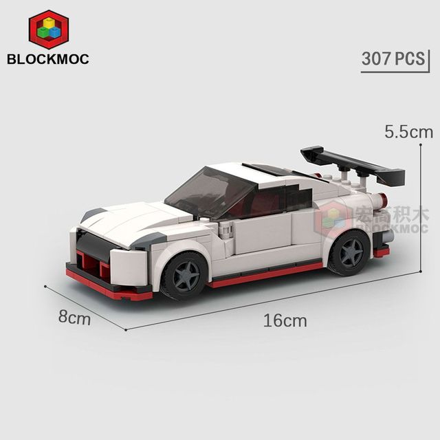JDM Nissan Fast & Furious Blocks Build Car, Skyline GTR R34, S14, 350Z, R32, 240Z, Initial D Racing Sports Cars NEW