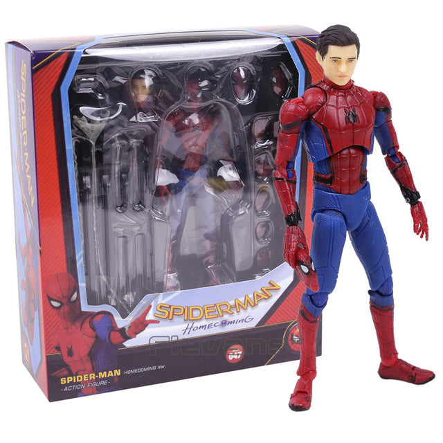 Marvel Avengers Action Figures 6": Spiderman, Thor, Ironman, Deadpool, Venom, Iron Spider by Mafex Poseable Articulating, NEW
