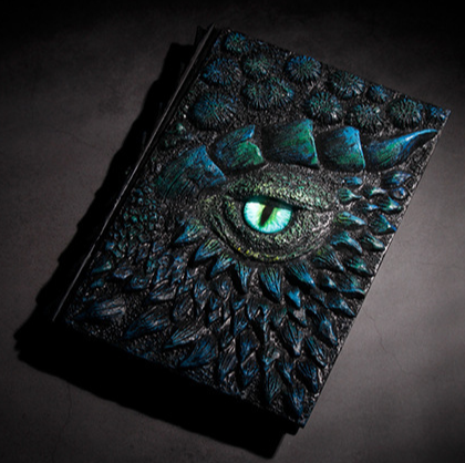3D Dragon Embossed Diary Relief Design Blank Pages NEW