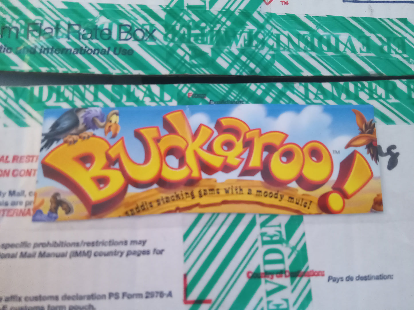 Original Buckaroo Horse Fun Activity Game, Missing 2 Parts, AMB USED