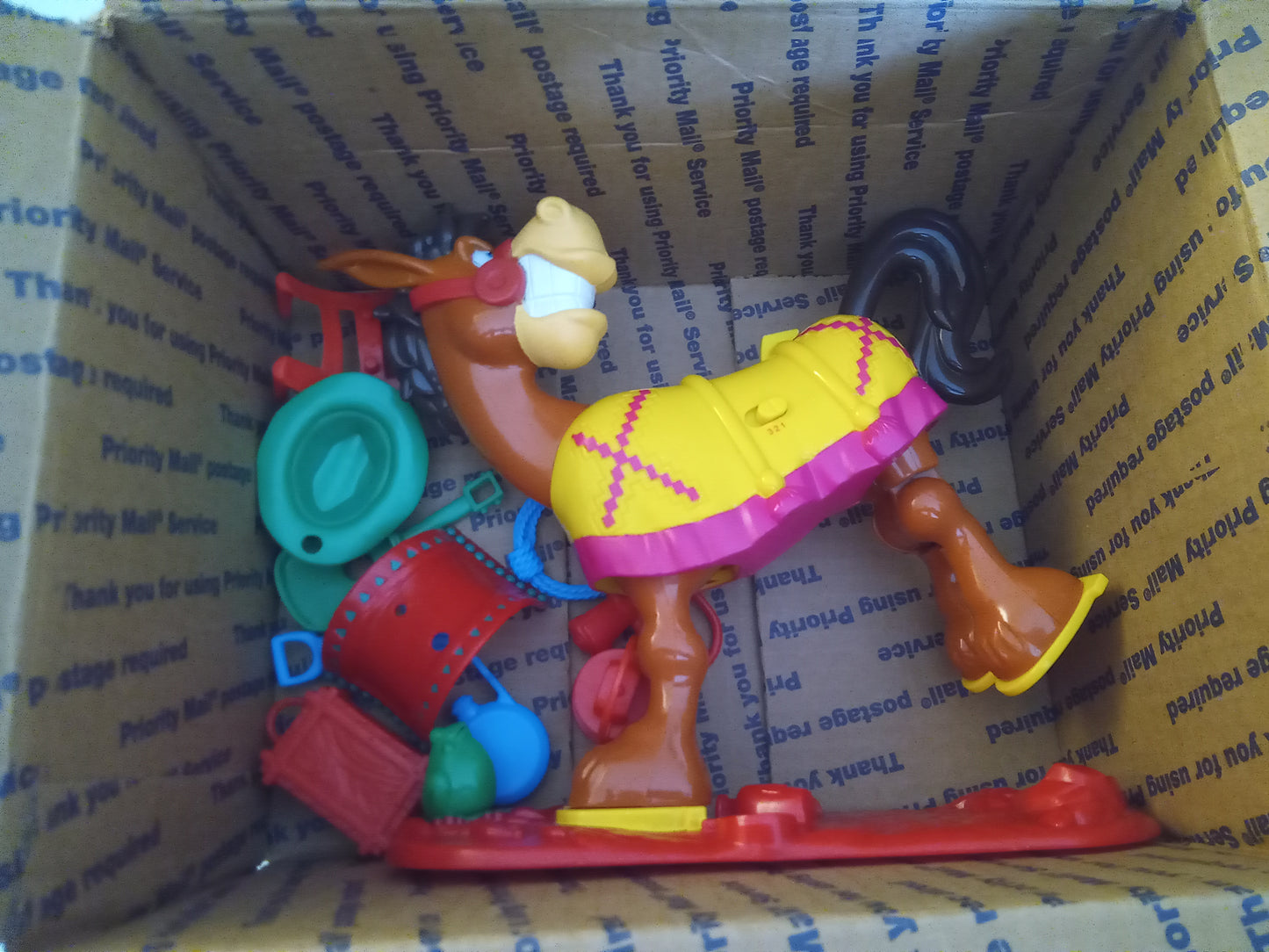 Original Buckaroo Horse Fun Activity Game, Missing 2 Parts, AMB USED