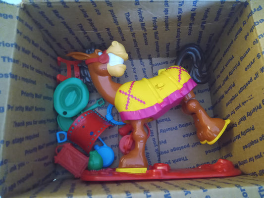 Original Buckaroo Horse Fun Activity Game, Missing 2 Parts, AMB USED