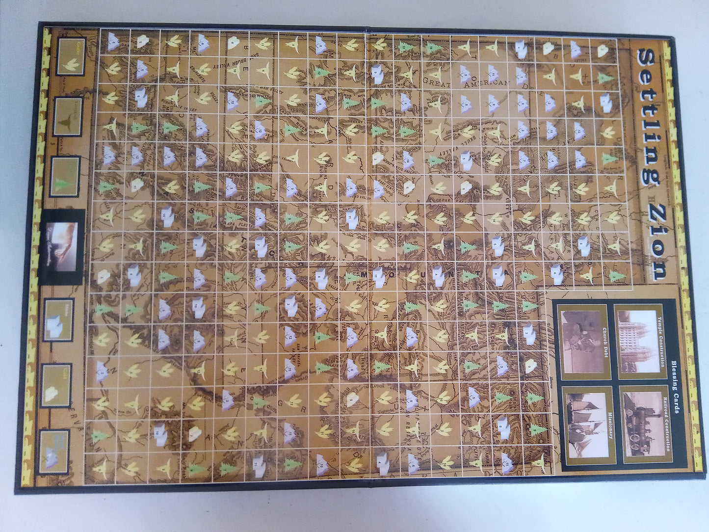 Settling Of Zion Game, Building the Kingdom LDS Christian Religious Board Game, Rare  AMB, LIKE NEW!