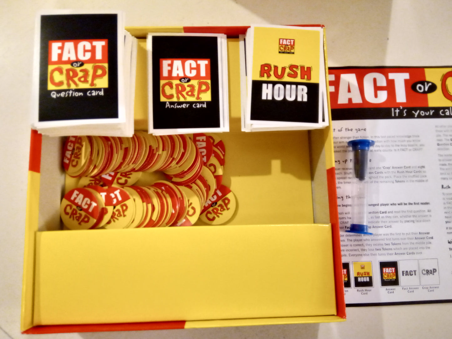 Fact Or Crap Card Family Party Game, AMB, USED