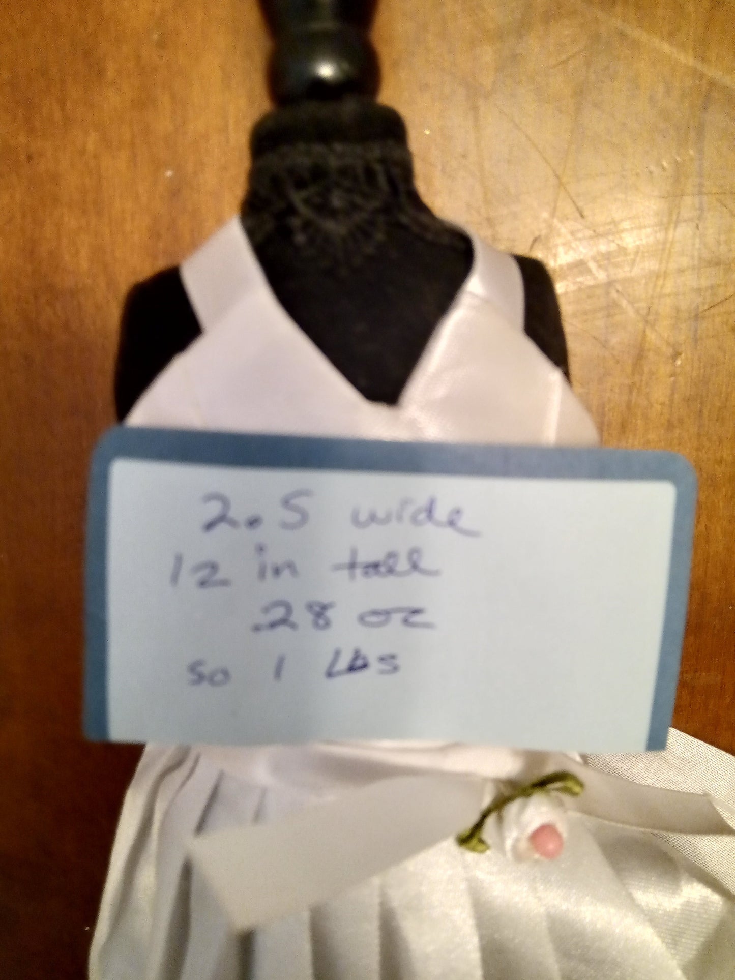 Doll Clothing Display Sewing Mannequin Pin Cushion 12 Inch, Used