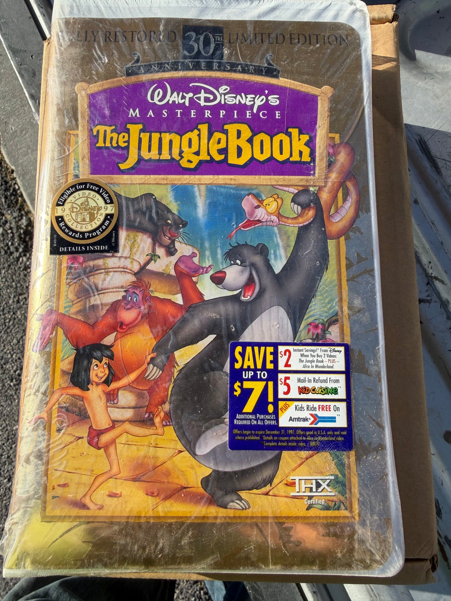 VHS Walt Disney Jungle Book animated new-sealed movie vintage …