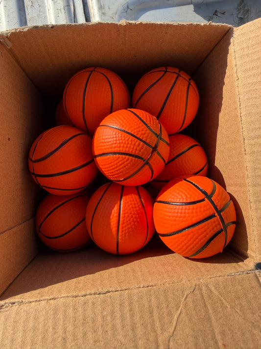 Tiny toy Basketballs party games and kids 10 each in the box 1 inch round squish and bounce new…