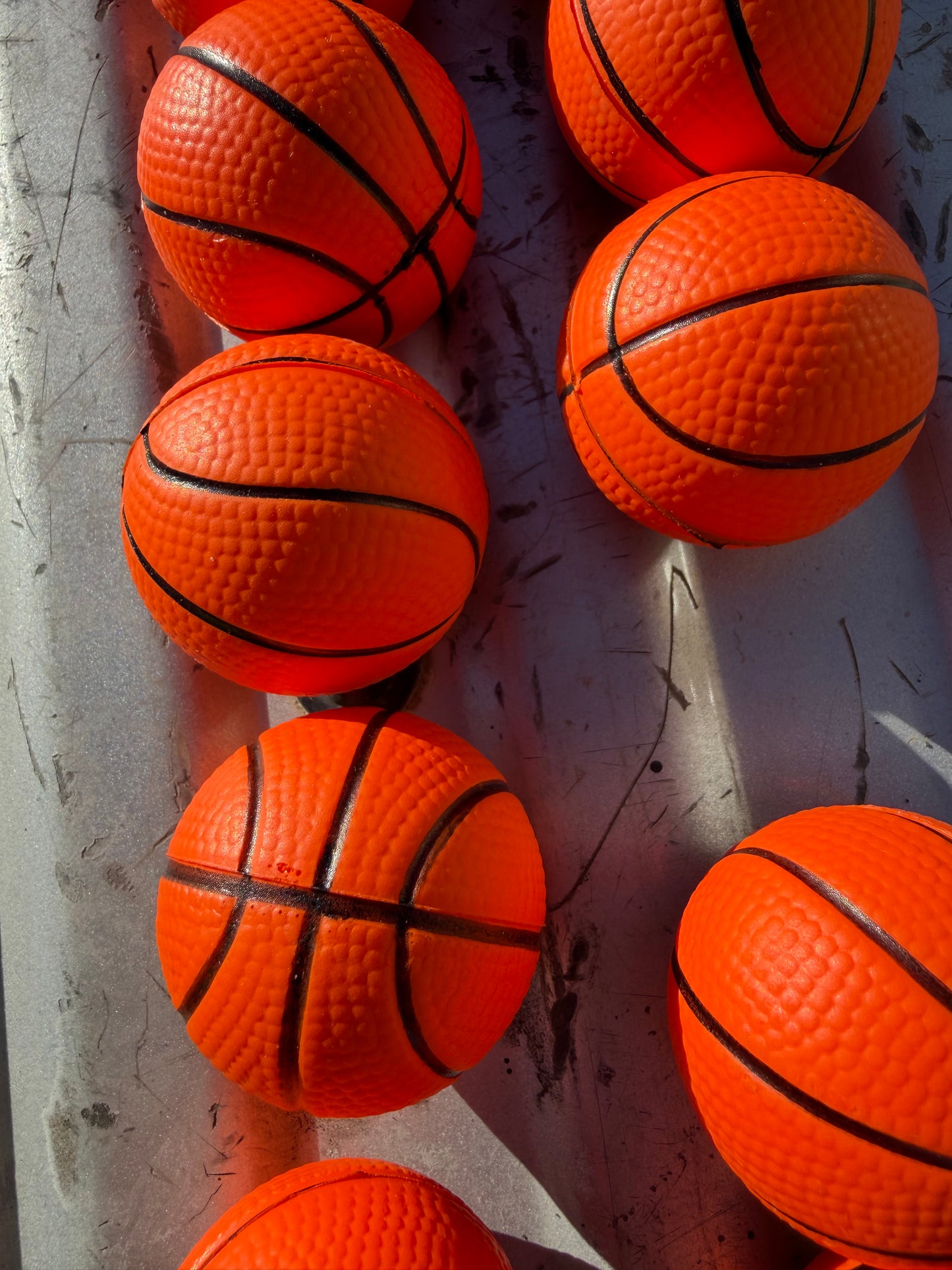 Tiny toy Basketballs party games and kids 10 each in the box 1 inch round squish and bounce new…