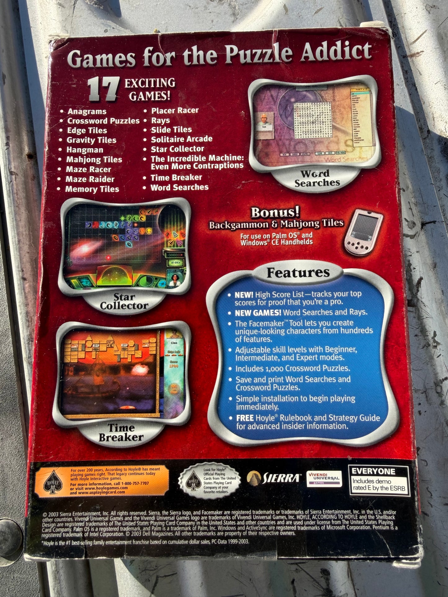 PC computerGames Puzzle games 2004 new in box 17 different games …