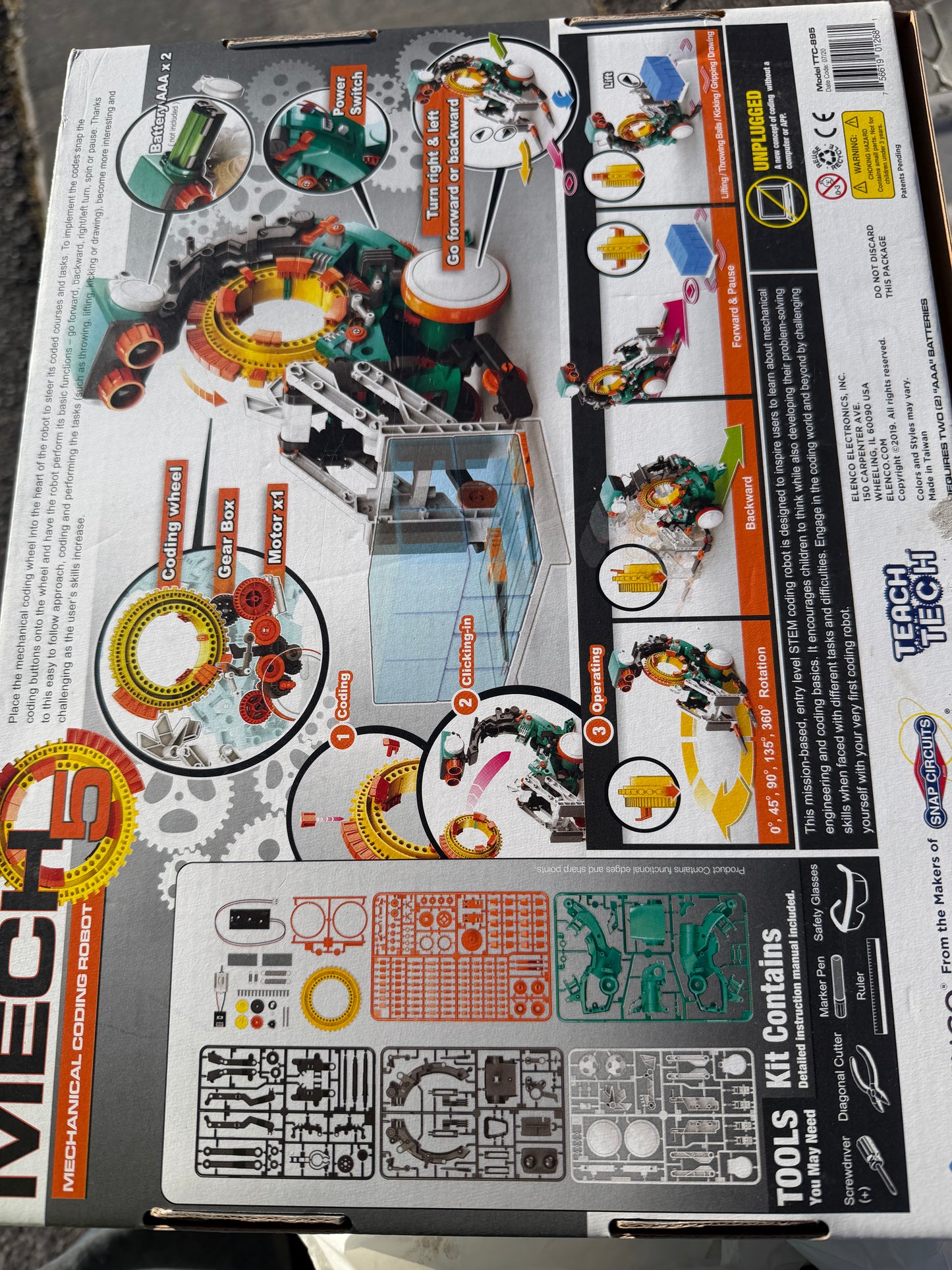 Elenco Mech 5 teach tech toy set robot building robot toy play new …