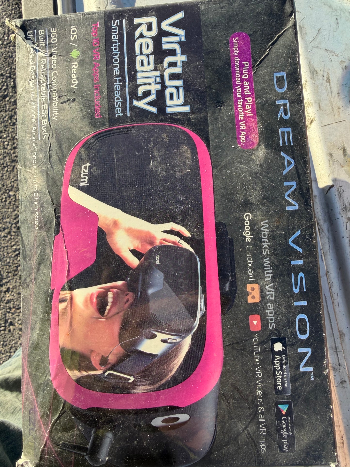 dream Vision virtual reality headset new works google VR app 3D visuals…