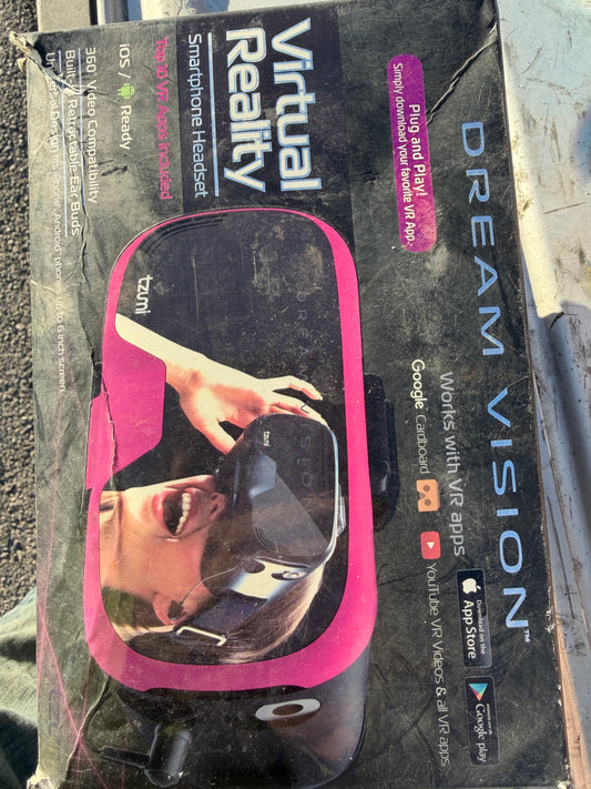 dream Vision virtual reality headset new works google VR app 3D visuals…