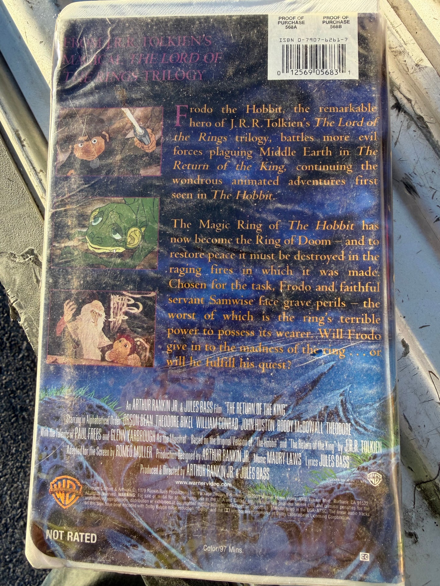 VHS The Hobbit,Lord of the Ring Return of theKing movies Animated Series musical …