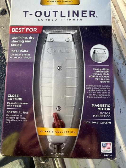 T-Outliner beard and mustache trimmer professional corded new in box …