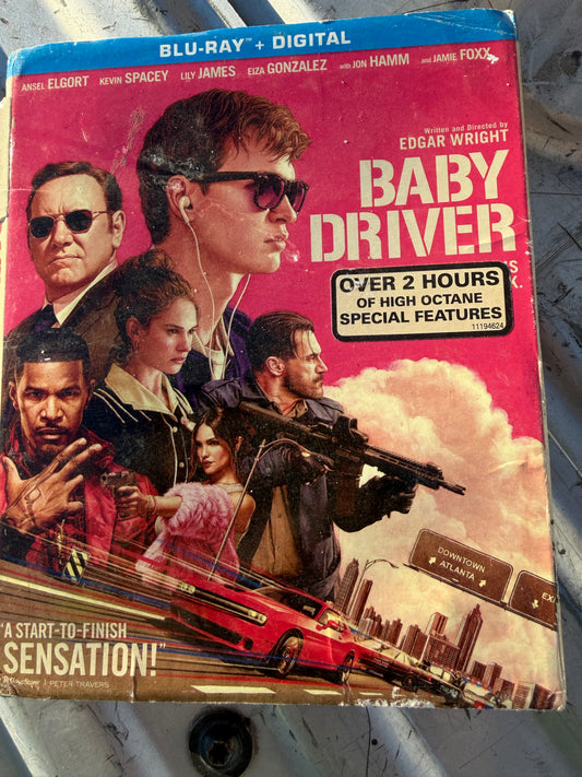 Blue- ray Baby Driver action packed movie used …