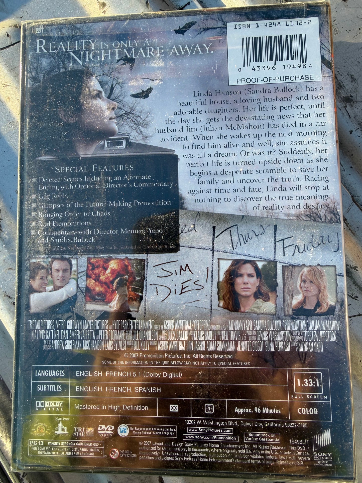 DVD Prenonition with Sandra Bullock  new sealed movie rated PG-13 …