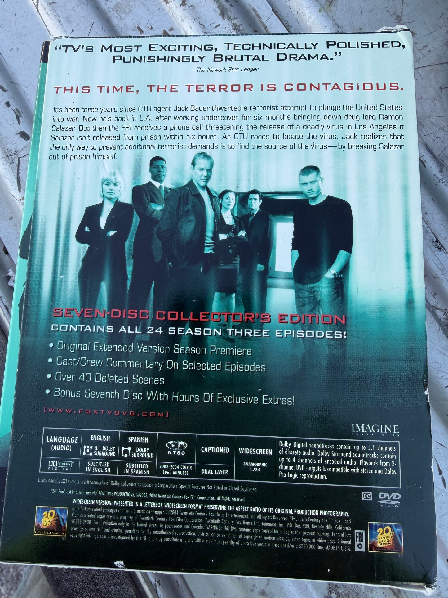 DVD series 24 with Kiefer Sutherland complete episodes season 3 tv show …