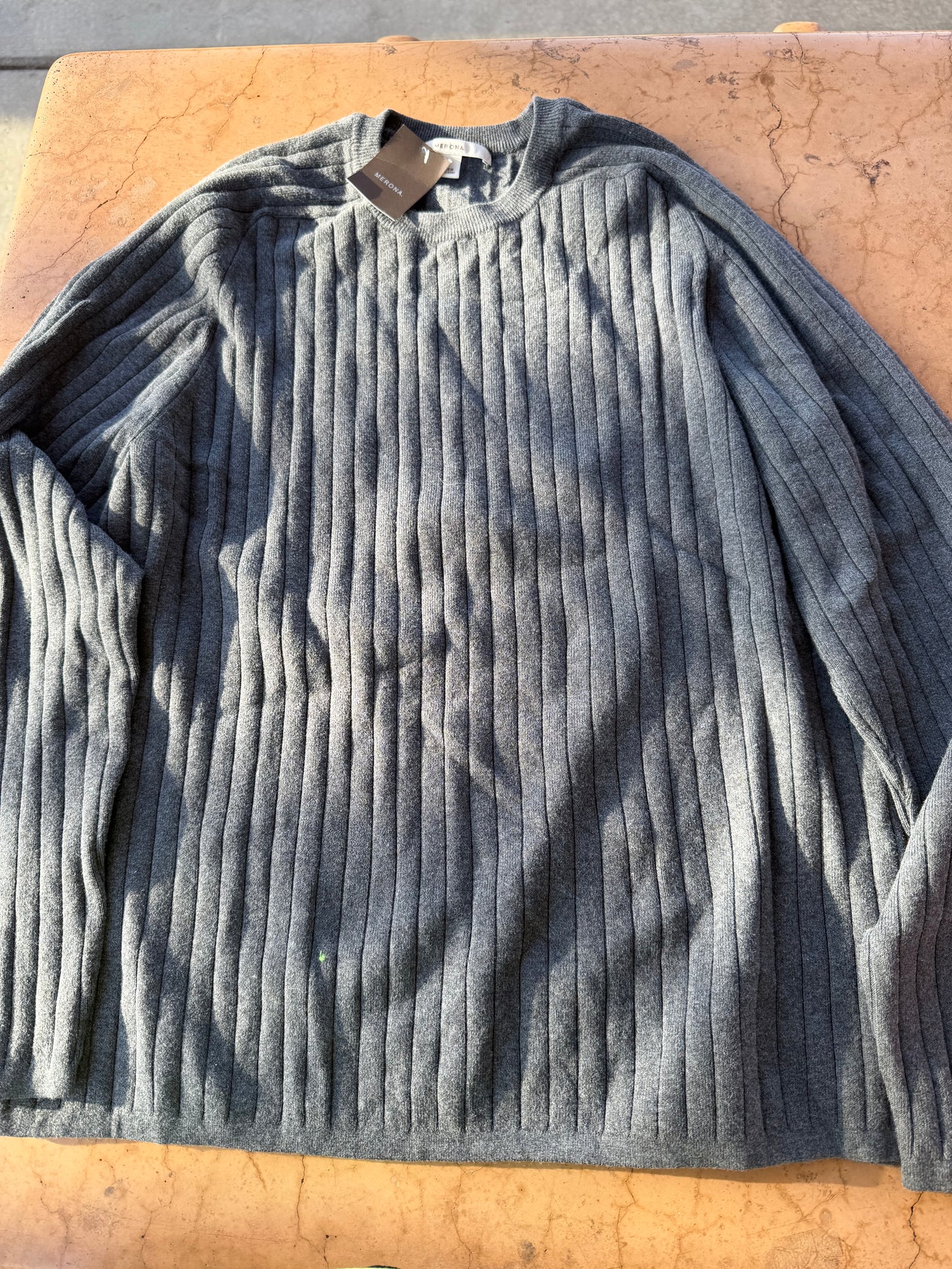 Merona clothing line New gray sweatshirt sweater cotton size Medium…