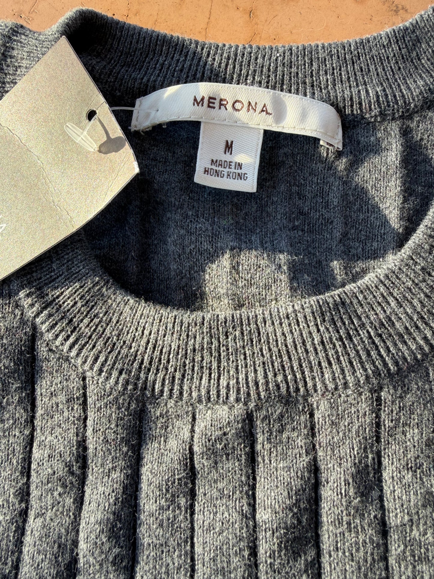 Merona clothing line New gray sweatshirt sweater cotton size Medium…