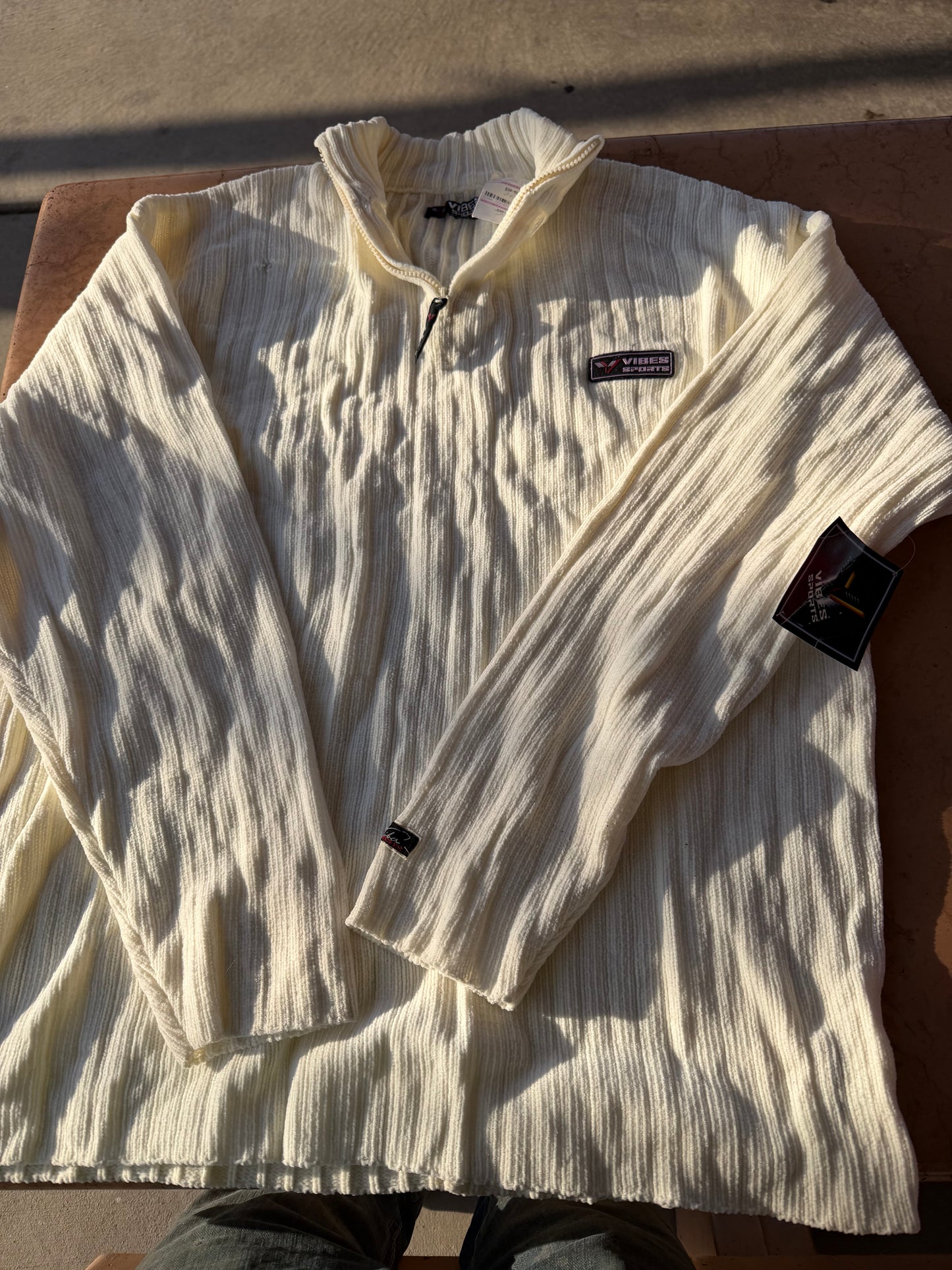 Vibes jeans sports clothing line sweater white size 2xL …