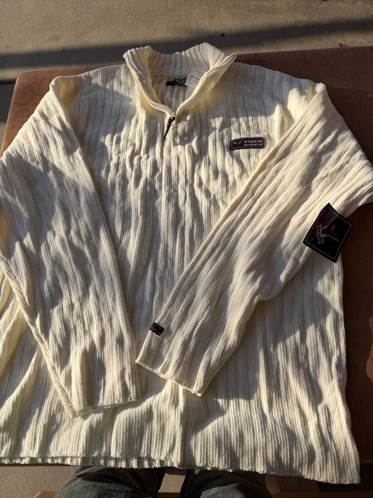 Vibes jeans sports clothing line sweater white size 2xL …