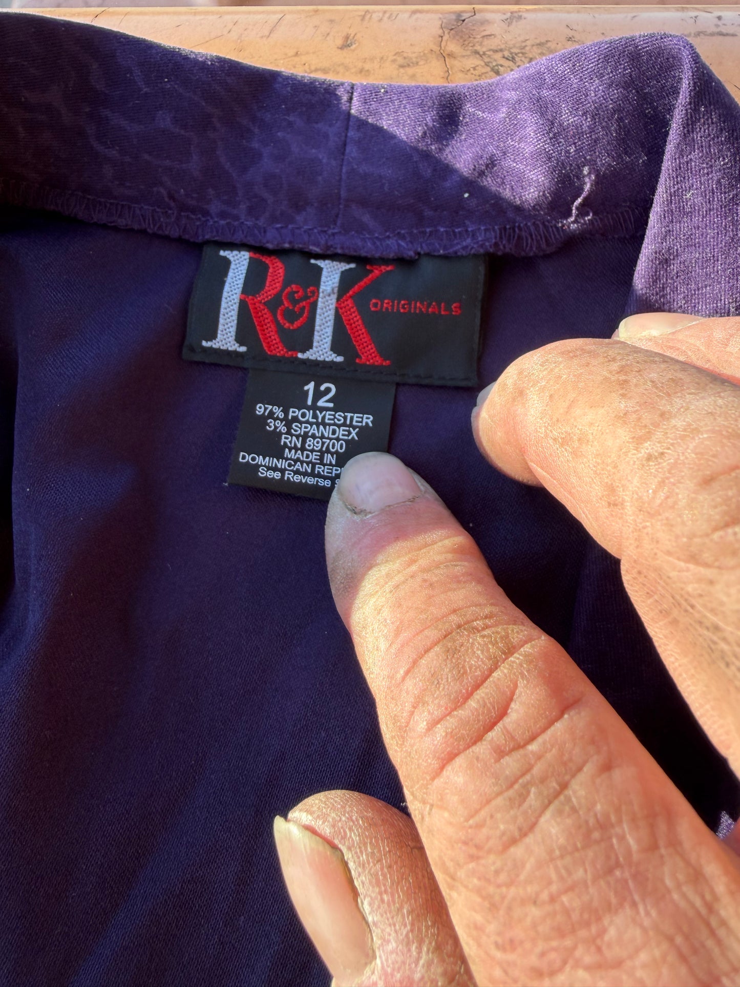 R&K Originals clothing line purple business jacket coat elegant jacket size 12…