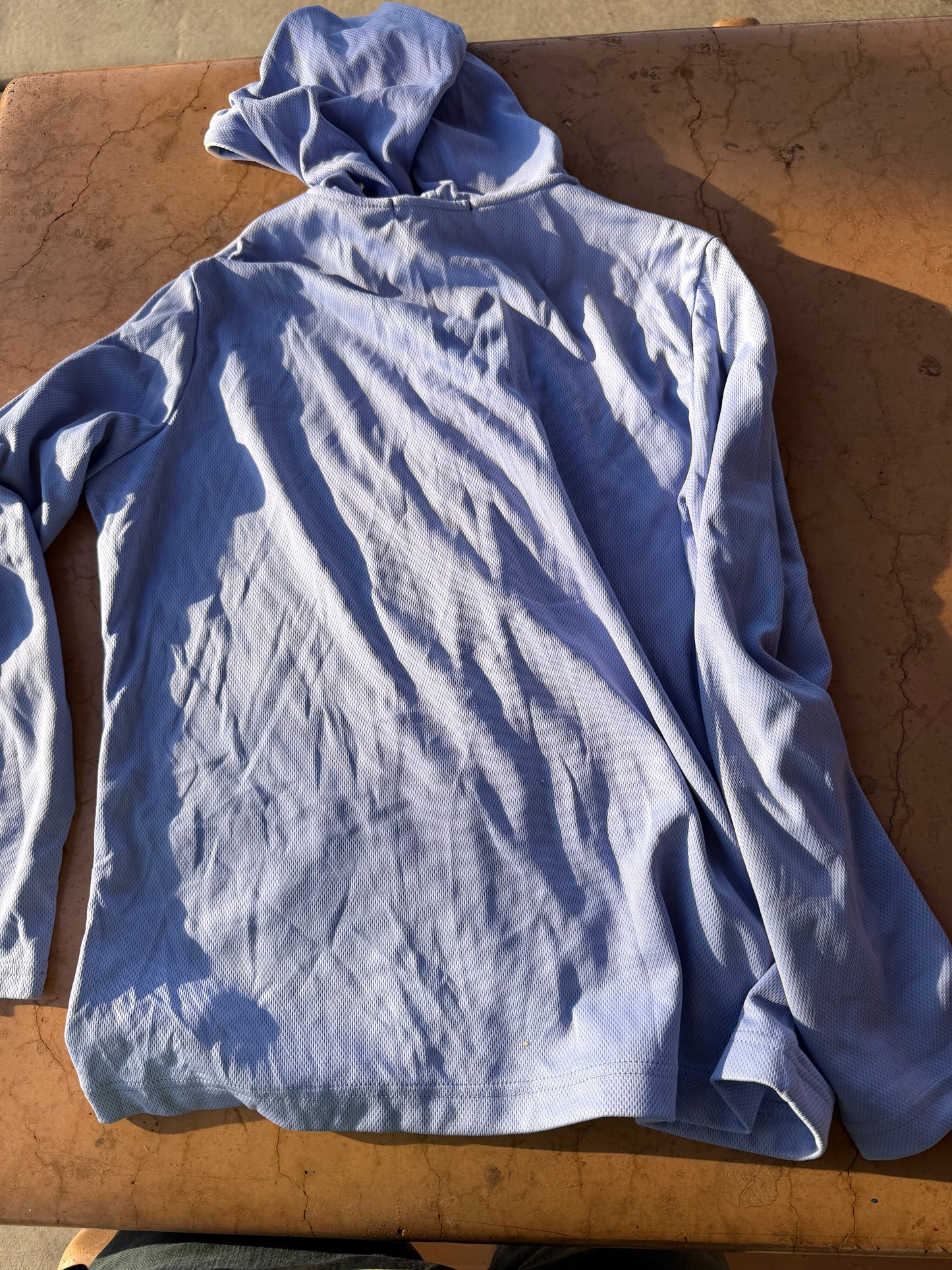 Women In Motion clothing line hoodie zip up long sleeve blue color size Small…