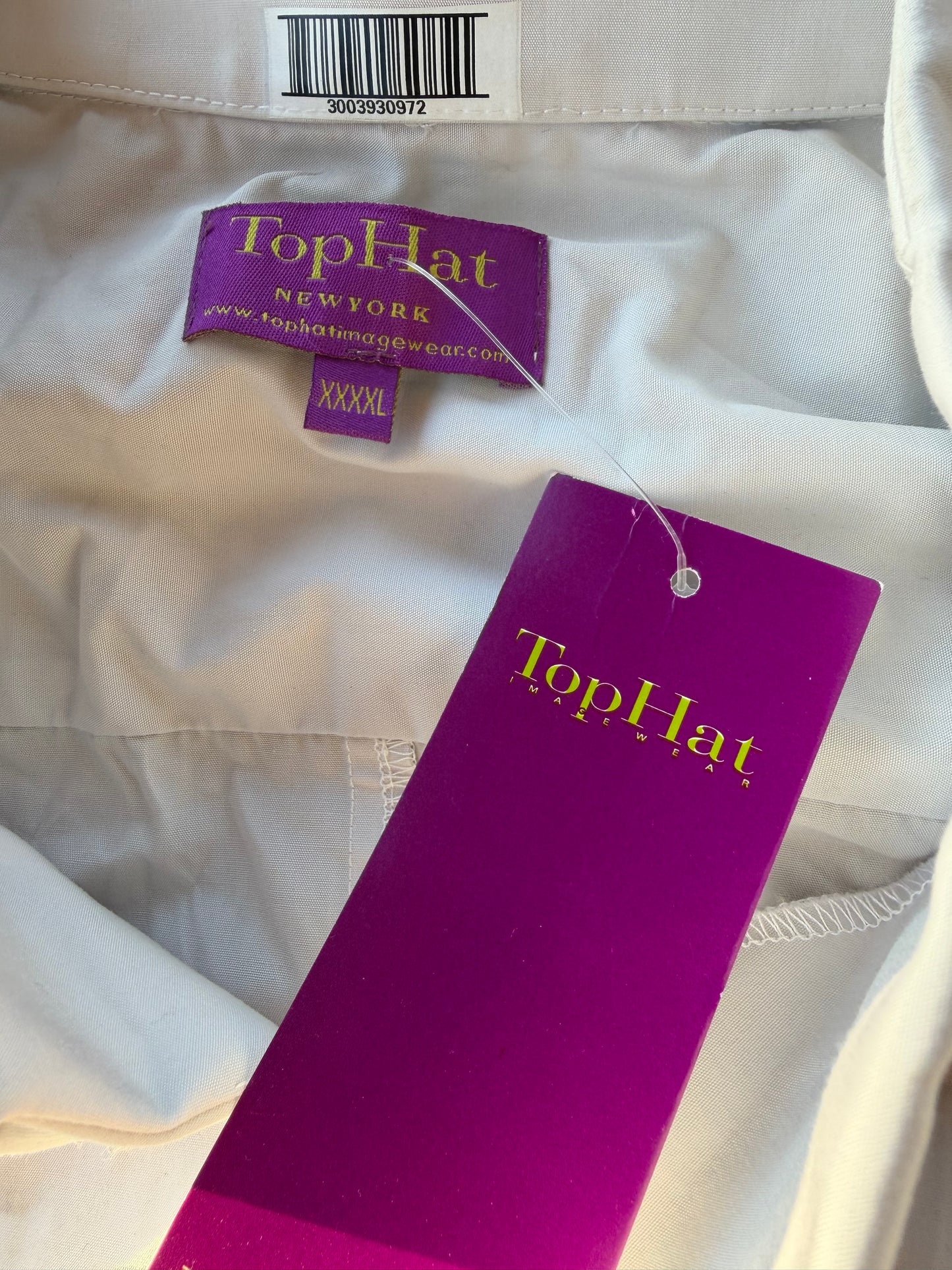 Top Hat of New York clothing dress up shirt size 4 XL white shirt button down long sleeve New …