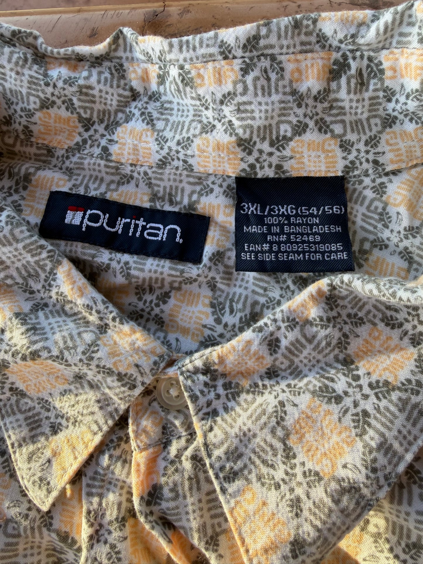 Puritan clothing co. Button down Hawaii shirt size 3XL. …