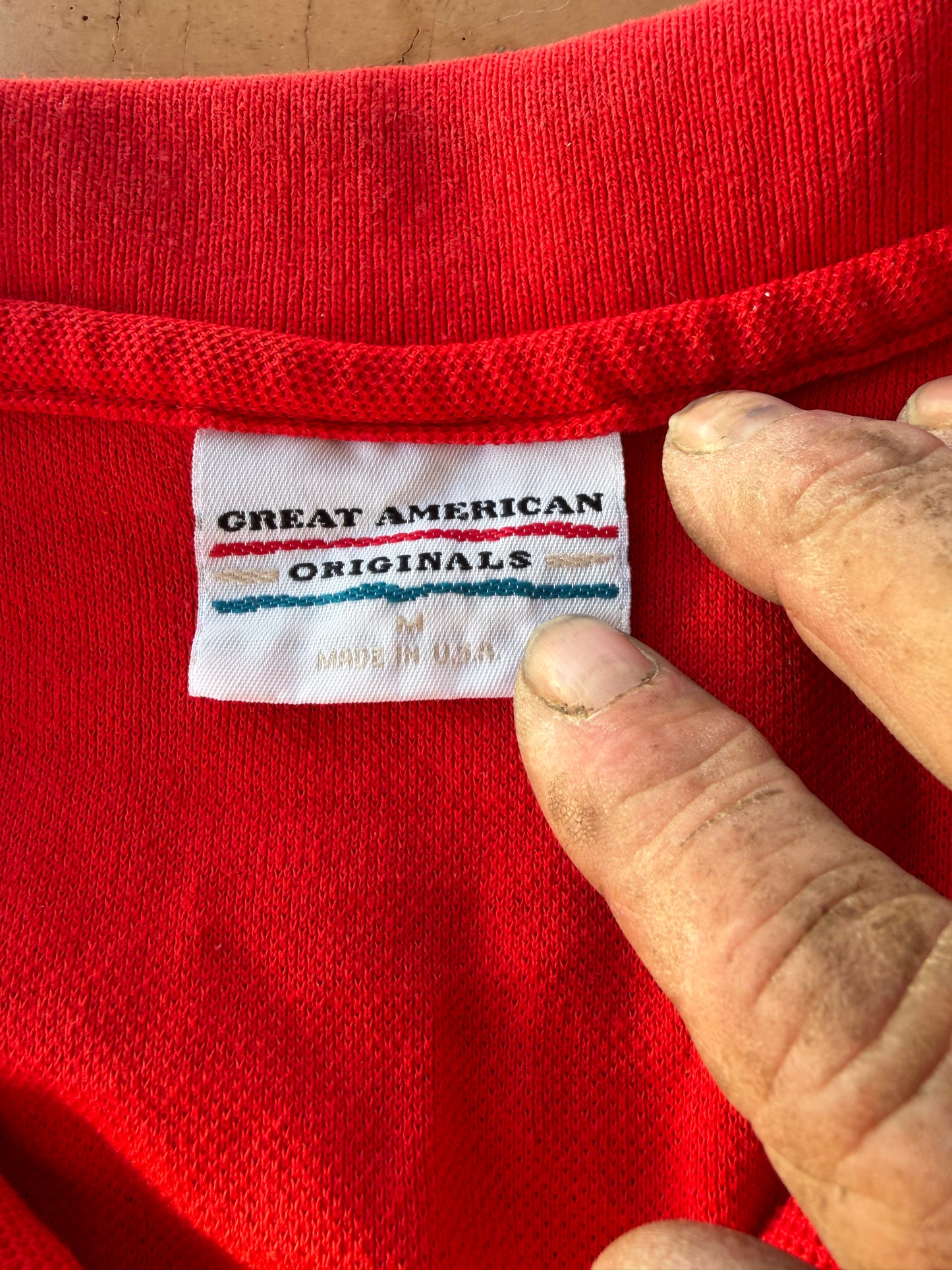 Great American Originals red Scout leader polo shirt size Medium…
