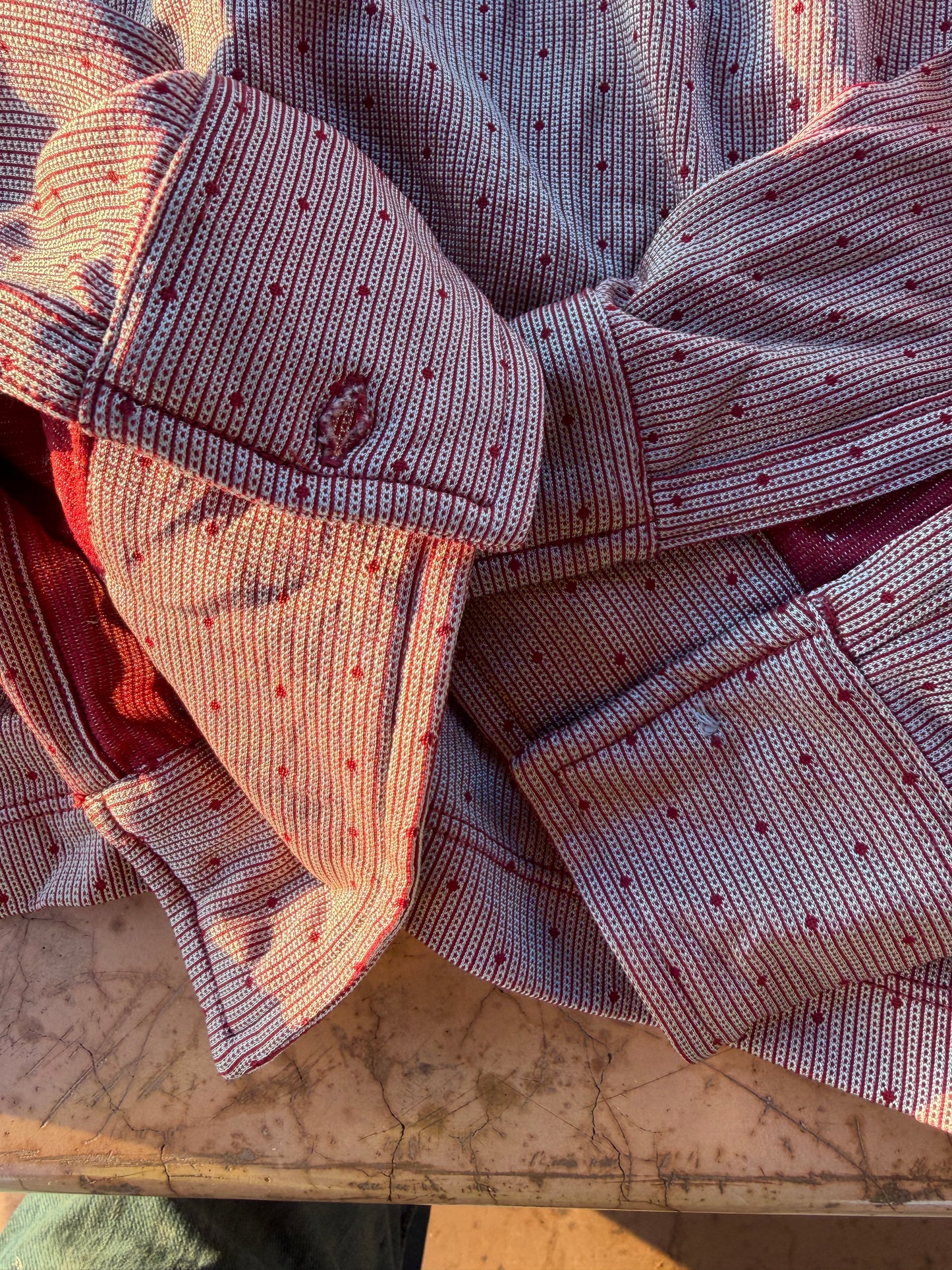 Kenneth Cole of New York Clothing button down shirt reddish pink long sleeve size is XL…
