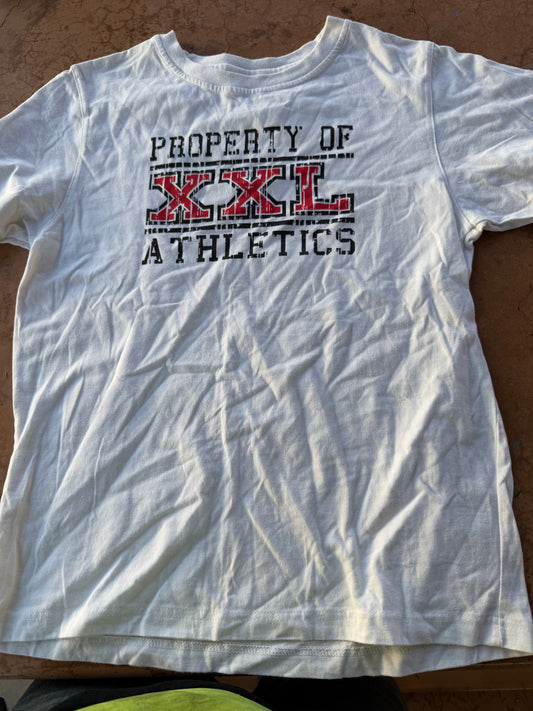Property of XXL tee shirt White but size is XL …