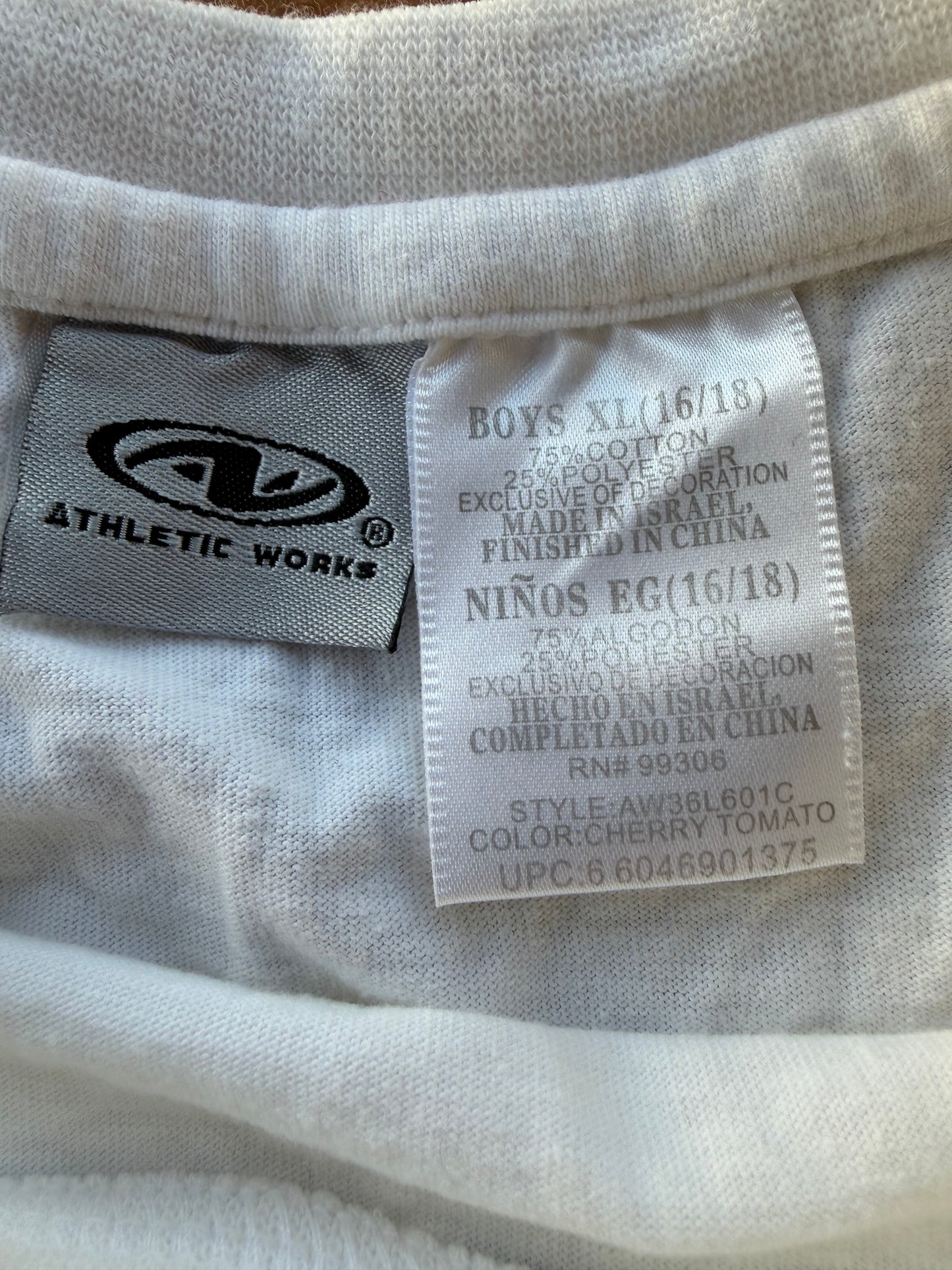 Property of XXL tee shirt White but size is XL …