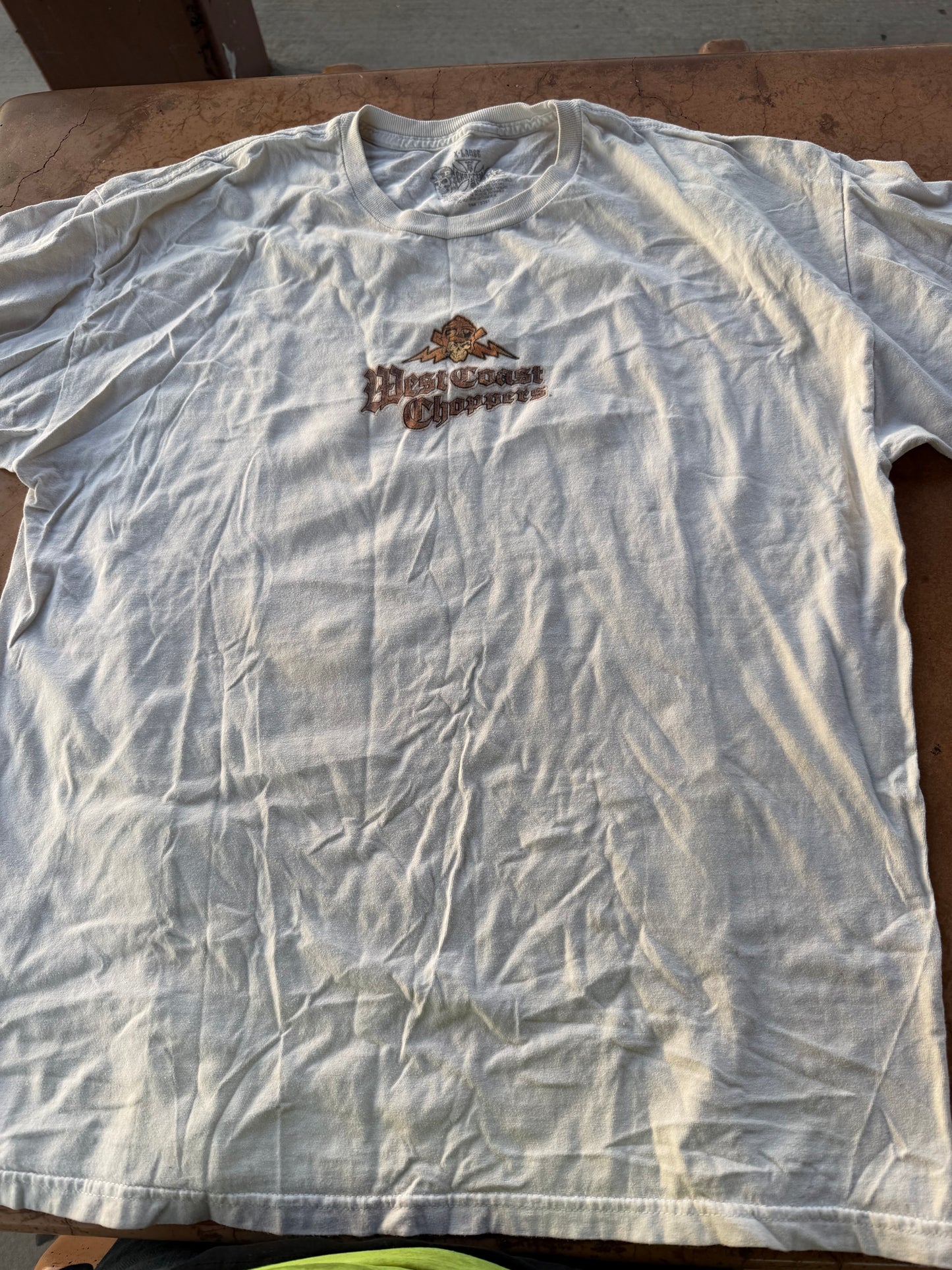 West Coast Choppers tee shirt white size XL used …