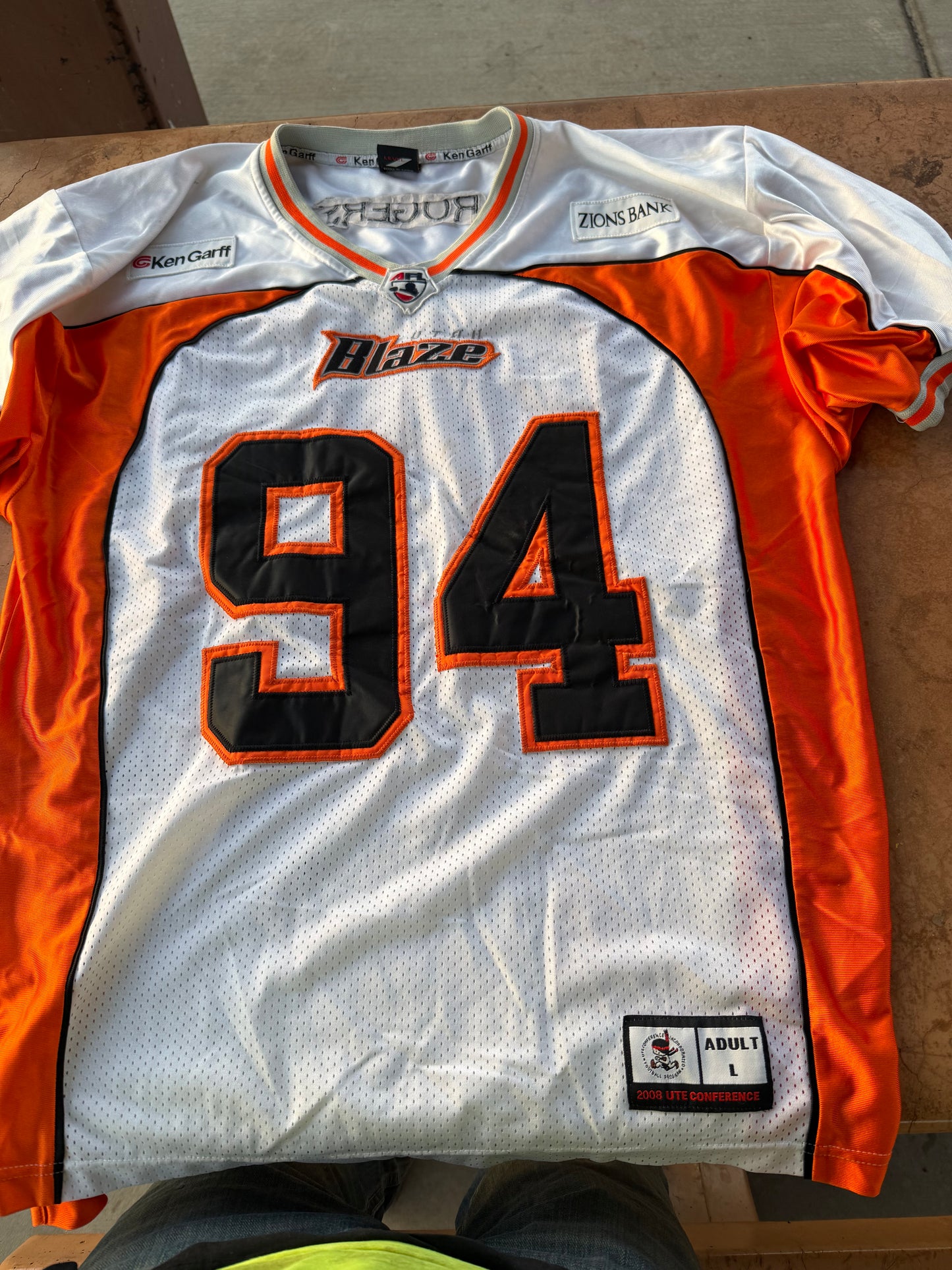 NFL Blaze football team Official Authentic sport jersey Utah Failed Team …