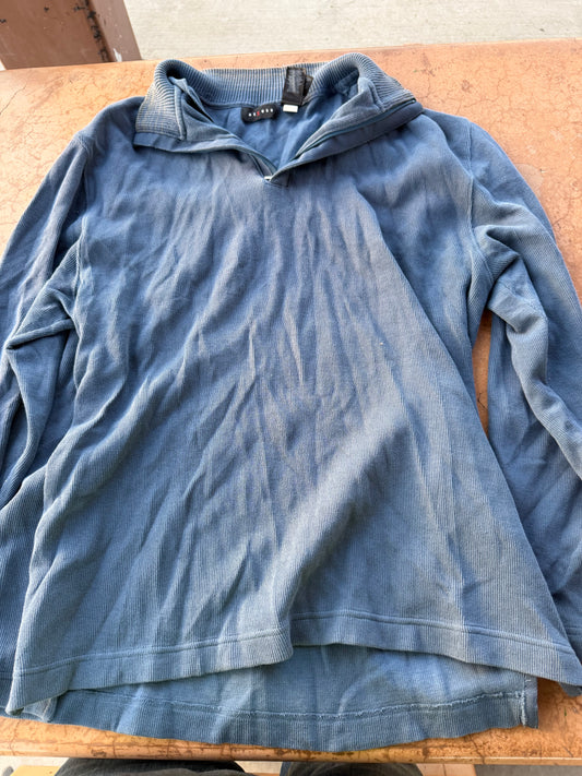 Axcess clothing polo shirt blue short sleeve size Large…