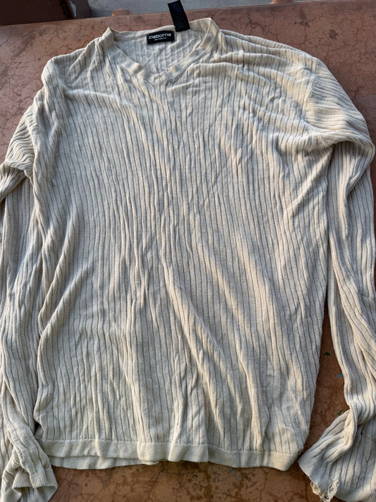 Claiborne clothing line sweater light size Large tan color long sleeve pullover…