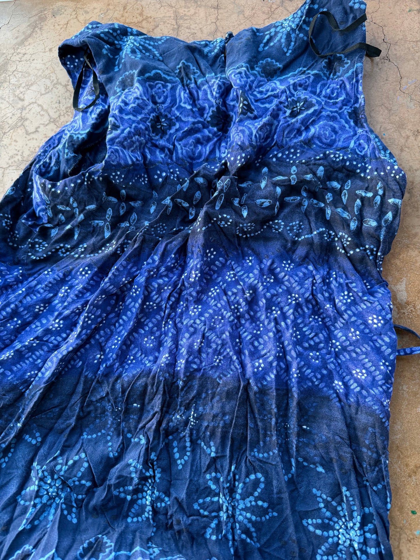 DBY ltd. Clothing company ladies blue dress night out dress full length strap sleeveless used size XL…